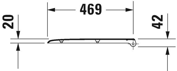 DURAVIT D-CODE KLOZET KAPAGI AMORTISORSUZ 0060310000