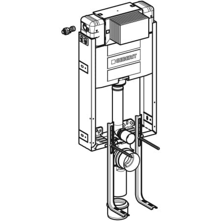 GEBERIT ALPHA GOMME REZARVUAR 12CM 106CM KOMBOFIX 110.231.00.1