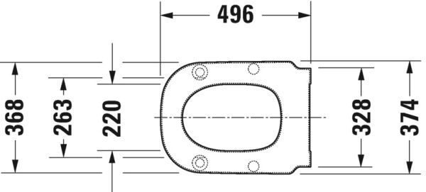 DURAVIT D-CODE KLOZET KAPAGI AMORTISORLU 0060410000