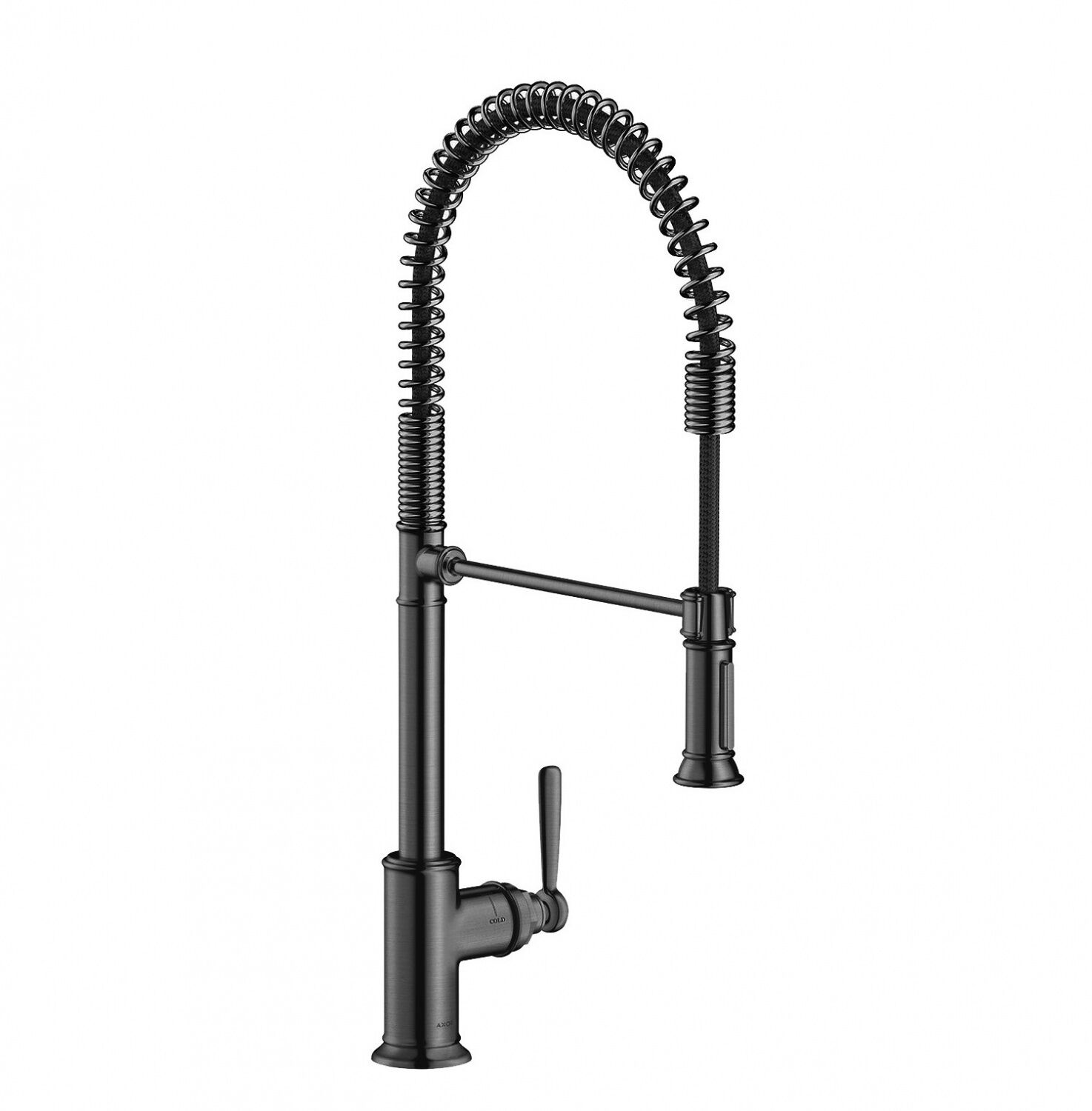 AXOR MONTREUX EVIYE BATARYASI TEK KOLLU 210 MAT SIYAH KROM 16582340