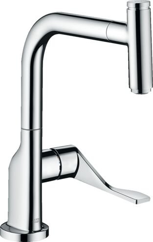 AXOR CITTERIO EVIYE BATARYASI TEK KOLLU 230 SELECT SPIRALLI KROM 39861000