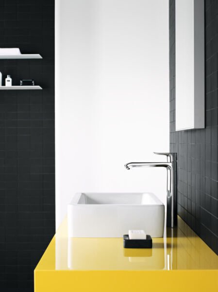 HANSGROHE METRIS TEK KOLLU BATARYA 260 KUMANDALI CANAK LAVABO ICIN KROM 31082000