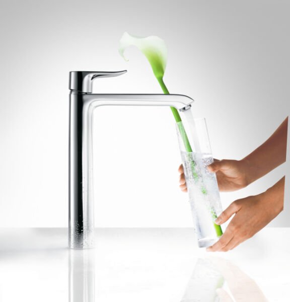 HANSGROHE METRIS TEK KOLLU BATARYA 260 KUMANDALI CANAK LAVABO ICIN KROM 31082000