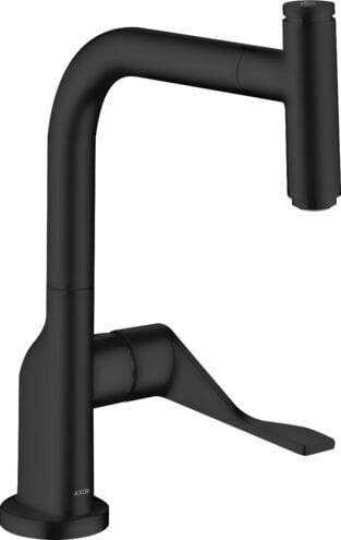 AXOR CITTERIO EVIYE BATARYASI TEK KOLLU 230 SELECT SPIRALLI SATIN SIYAH 39861670