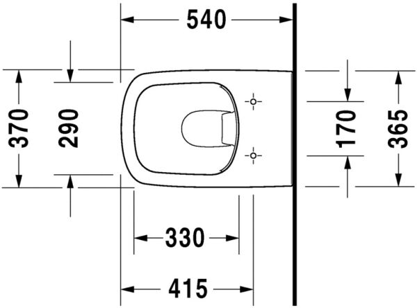 DURAVIT DURASTYLE ASMA KLOZET RIMLESS 2538390075