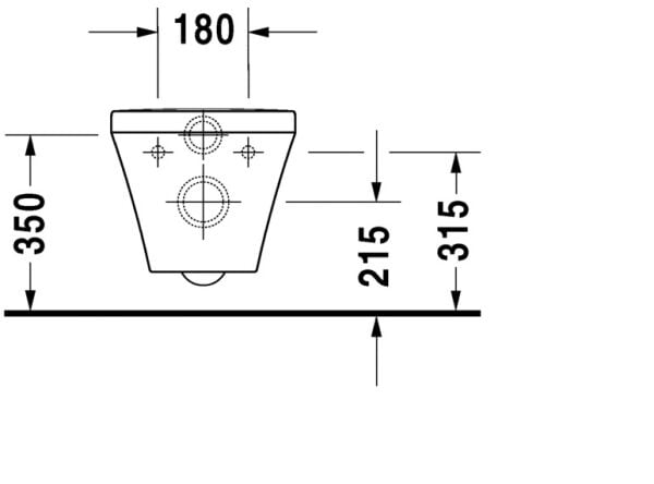DURAVIT DURASTYLE ASMA KLOZET RIMLESS 2538390075
