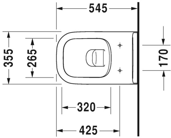 DURAVIT D-CODE ASMA KLOZET RIMLESS 25703900752