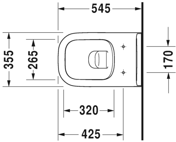 DURAVIT D-CODE ASMA KLOZET RIMLESS 25703900752