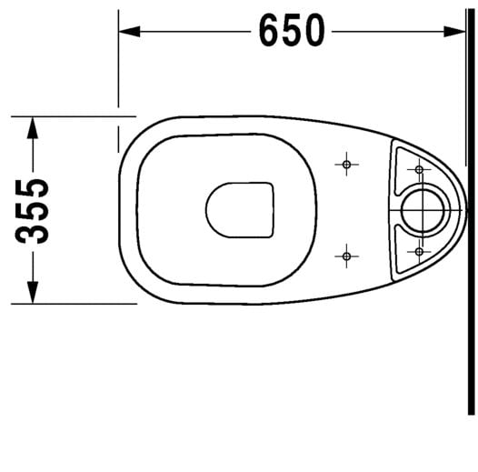 DURAVIT D-CODE TAKIM KLOZET (REZERVUAR VE KAPAK HARIC) 2111310075