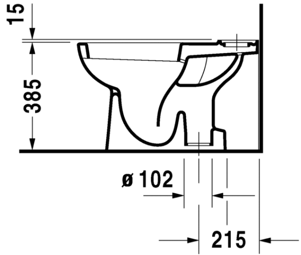 DURAVIT D-CODE TAKIM KLOZET (REZERVUAR VE KAPAK HARIC) 2111310075