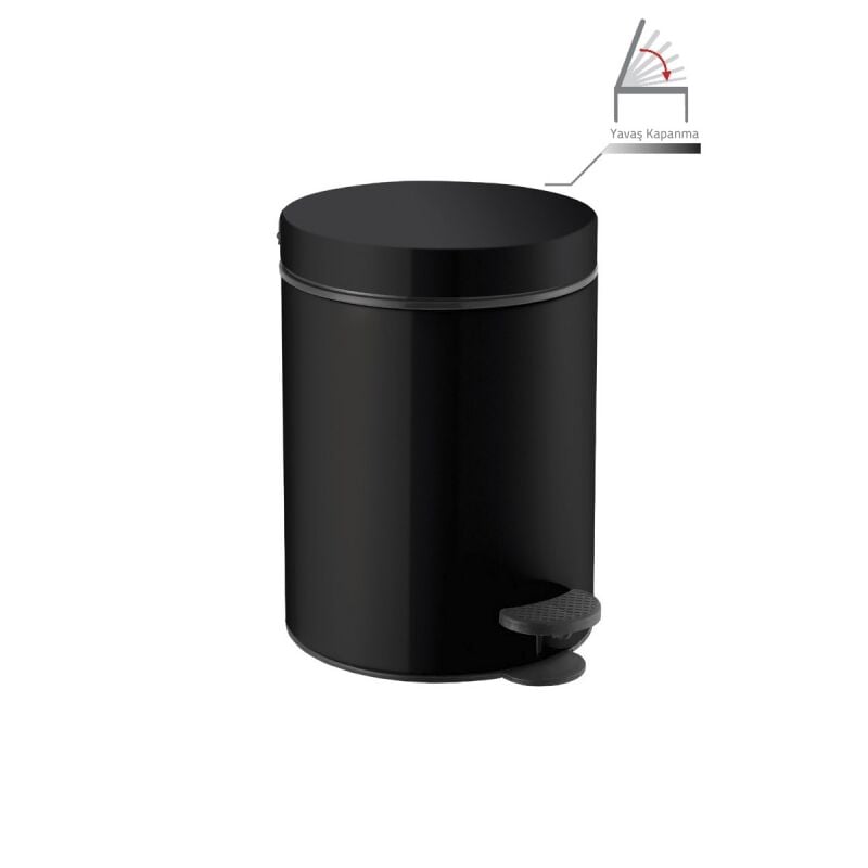 SANCO SANCO COP KOVASI PEDALLI 5 LT MAT SIYAH 90680-M116