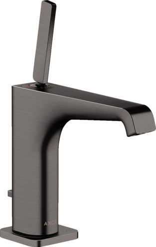 AXOR CITTERIO E TEK KOLLU LAVABO BATARYASI 130 PIN VOLAN VE GIDER SETI MAT SIYAH KROM 36100340