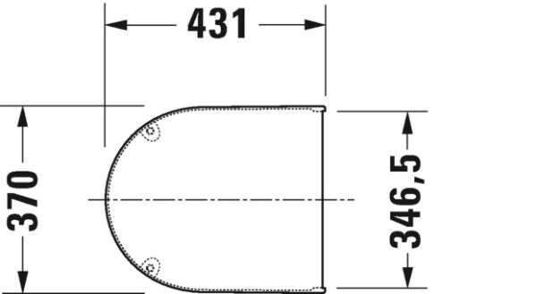 DURAVIT STARCK 3 KLOZET KAPAGI AMORTISORLU 0063890095