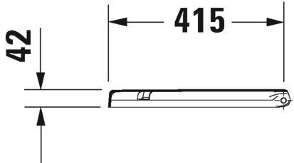 DURAVIT STARCK 3 KLOZET KAPAGI AMORTISORLU 0063890095