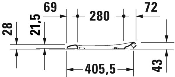 DURAVIT STARCK 3 KLOZET KAPAGI AMORTISORLU 0063890095