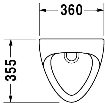 DURAVIT UNIVERSAL PISUVAR 0851350000