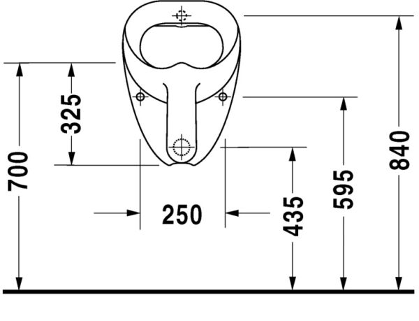 DURAVIT UNIVERSAL PISUVAR 0851350000