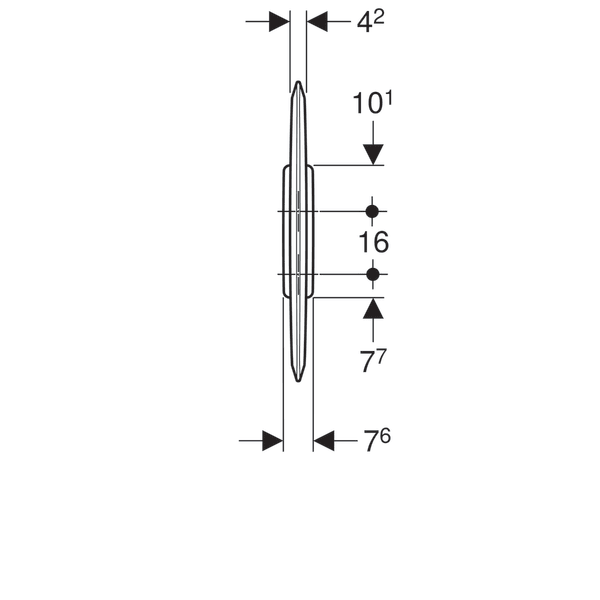 GEBERIT PISUAR ARA BOLME BEYAZ ABS 115.202.11.1
