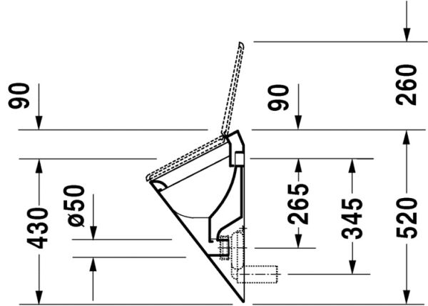 DURAVIT STARCK 1 PISUVAR 0835320000