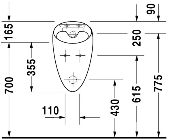 DURAVIT STARCK 1 PISUVAR 0835320000