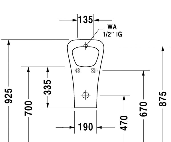 DURAVIT DURASTYLE PISUVAR 2804300007
