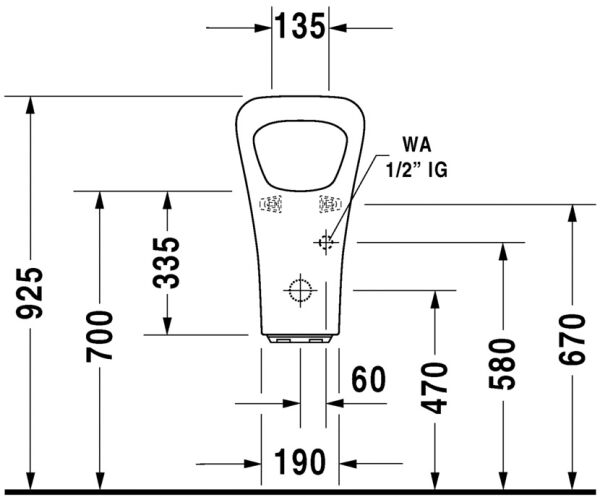 DURAVIT DURASTYLE PISUVAR 2804310000