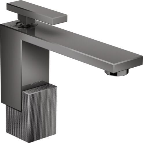AXOR EDGE TEK KOLLU LAVABO BATARYASI 130MM PARLAK SIYAH KESIM 46011330
