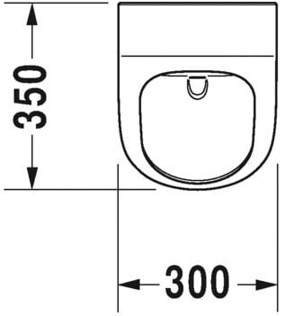 DURAVIT ME BY STARCK RIMLESS PISUVAR 0,5L 2809310000