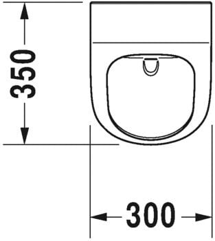 DURAVIT ME BY STARCK RIMLESS PISUVAR 0,5L 2809310093