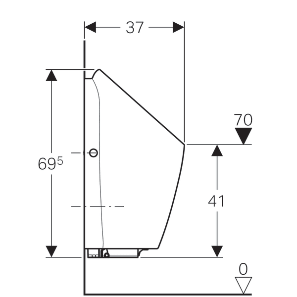 GEBERIT PREDA PISUVAR KOMPLE ENTEGRE KONTROLLU ELEKTRIKLI 116.072.00.1